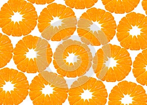 Background with citrus-fruit of orange slices