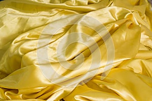 Background cloth Yellow silk fabric