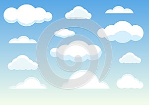 background of cloud and blue sky,vector illustrations