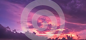 Background cloud summer. Orange Blue Background