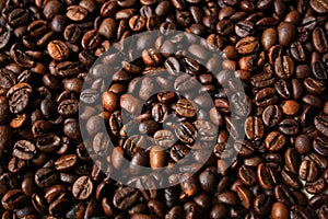 Background from coffee beans.