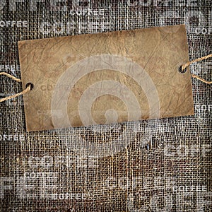 Background coffee texture vintage burlap