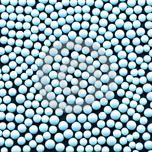 many blue spheres texture background ai generated