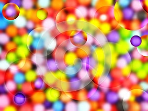 Background with colored balls