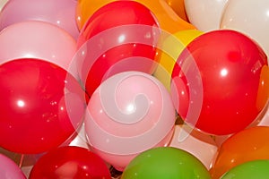 Background of colored baloons