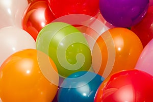 Background of colored baloons