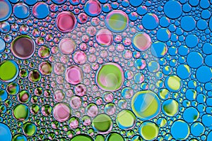 Background of colored bubbles. Natural backdrop