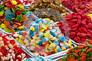 Background of colored jelly sweets