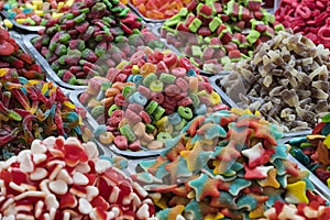 Background of colored jelly sweets