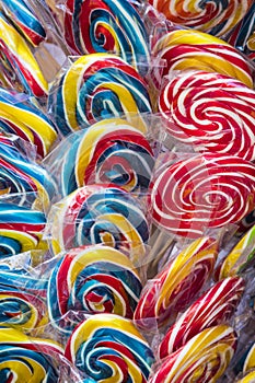 Background of colored jelly sweets shot photo