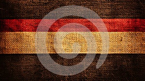 background of colored lines with burlap texture