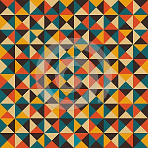 BACKGROUND OF COLORED TRIANGLES