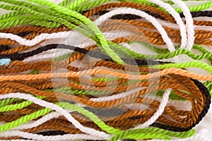 Background of colored wool