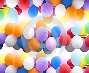 Background colorful balloons