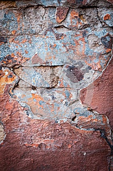 Background of colorful brick wall texture. brickwork.