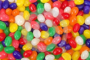 Background of colorful candy jelly beans