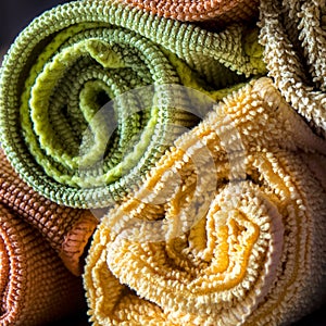 Background of colorful cleaning cloth
