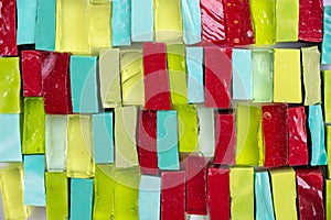 Background of Colorful glass mosaic tiles