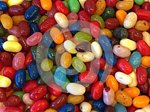 Background of colorful jelly beans