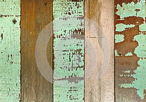 Background of colorful old wood material For vintage wallpapers