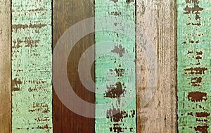 Background of colorful old wood material For vintage wallpapers