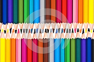 Background of colorful pencils photo