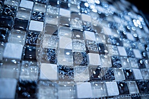 Background of colorful samples of a ceramic tile