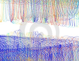 Background with colorful threads. Vector imitation of shading