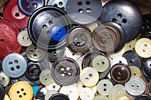 Background of colorful vintage buttons.