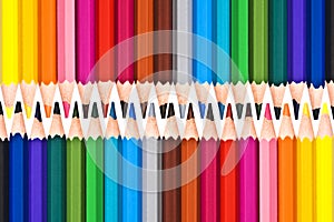 Background of colorful wood pencils photo