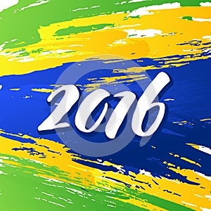 Background colors of the Brazilian flag with the