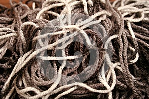 Background composed of worsted and yarn photo