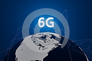 Background on the concept of global 6G via satellite, 3d photo