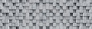 Background from concrete blocks. Web banner