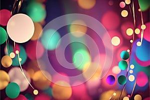 background confetti carnival, brazilian popular party, falling confetti with blur, colorful. Generative AI photo