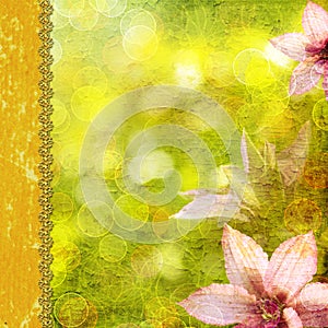 Background for congratulation card