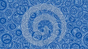 Background consisting of gears. Blueprint Style