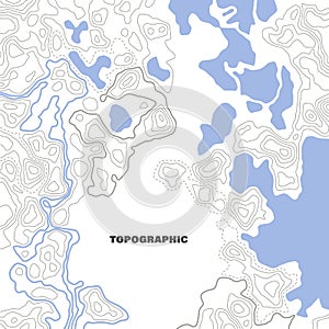 Background of contour topographic map. Abstract topography and geography grid background. Business concept.