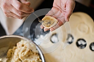 Background of cooking handmade food photo