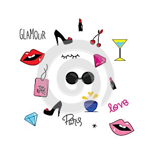 Background cosmetics and glamour