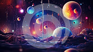 background cosmic dreamland abstract