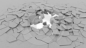 Background of cracked surface