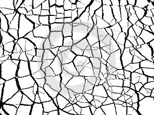 Background from cracks, scratches, chips. Vector background.