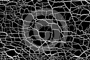 Background from cracks, scratches, chips.  Vector background.