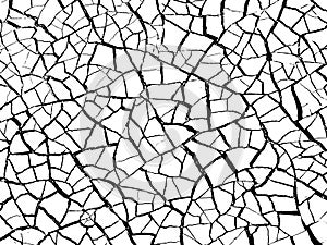 Background from cracks, scratches, chips.  Vector background.