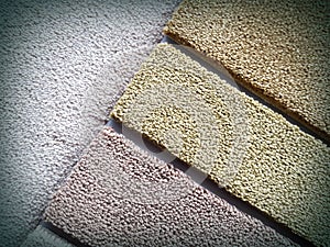 Background created by carpet samples