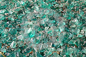 Background of crushed glass