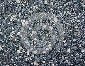 Background of crushed gravel