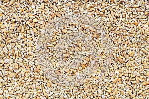 Background - crushed rye groats grains