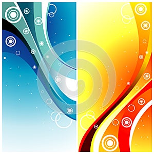 Background curves vector